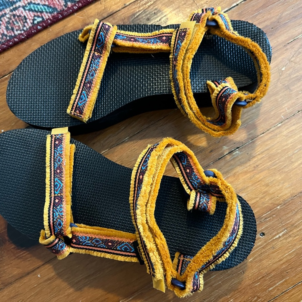 Multi Colored Platform Teva Sandals - image 2